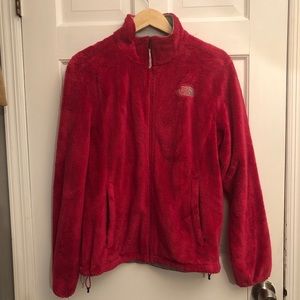 Pink North Face Furry Jacket